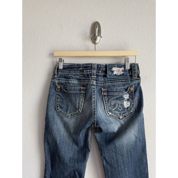 MEK Denim Capetown Bootcut Dark Wash‎ Women's Jeans Low Rise Size 26 x 34 - Picture 14 of 16